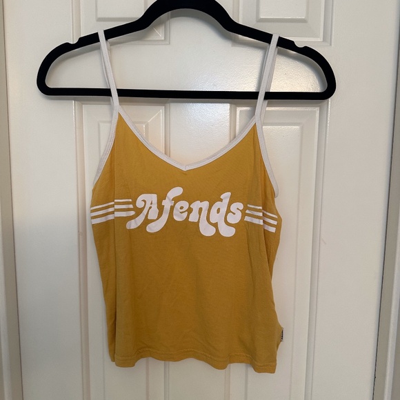 Afends Tops - Afends yellow tank